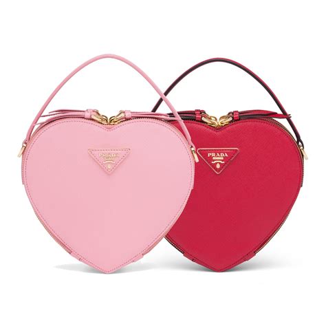 prada pink heart purse|prada milano pink purse.